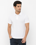 Premium White Piqué Polo T-Shirt