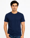 Relax fit navy blue roundneck tee