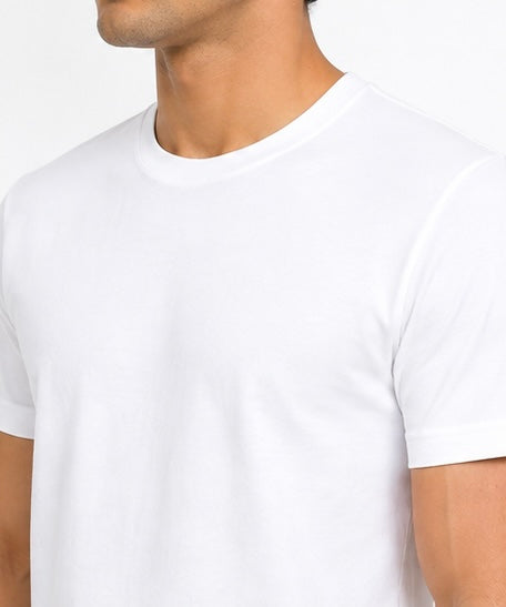 Relax fir white roundneck tee