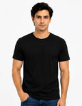 Relax fit black roundneck tee