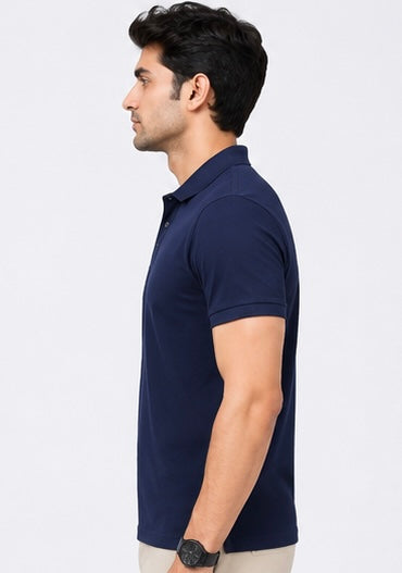 Premium Navy Piqué Polo T-Shirt