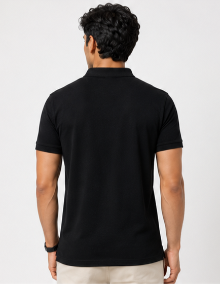 Premium Navy Piqué Polo T-Shirt